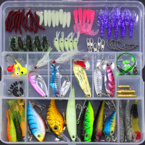 Slickdeal Fishing Gear Sequined Soft Bait Set