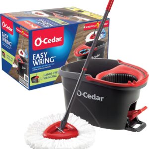 O-Cedar EasyWring Microfiber Spin Mop and Bucket Cleaning System