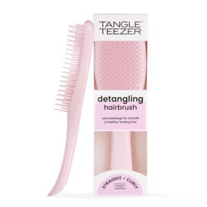 Tangle Teezer Ultimate Detangler Hairbrush for Wet & Dry Hair, Eliminates Knots & Reduces Breakage for All Hair Types, Millennial Pink