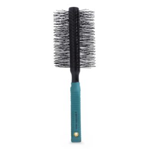 Spornette Double Stranded XL Round Brush, Nylon Bristles – Round Brush for Straightening, Anti-Frizz, Detangling, Volumizing – Styling for Wavy & Curly, Medium & Long Hair Lengths (2.75 Inches)