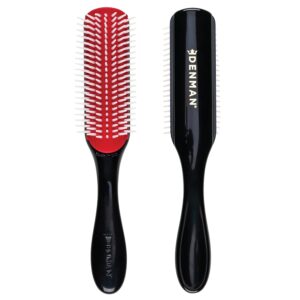 Denman Curly Hair Brush D3, 7 Row Styling Brush for Detangling, Separating, Shaping and Defining Curls – For Women and Men