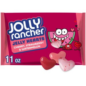 JOLLY RANCHER Assorted Fruit Flavored Jelly Hearts, Valentine’s Day Candy Bag, 11 oz