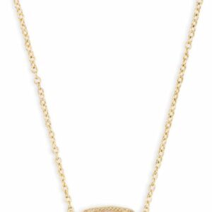 Kendra Scott Elisa Pendant Necklace for Women, Fashion Jewelry, 14k Gold-Plated