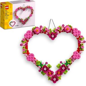 LEGO Heart Ornament Building Toy Set – Perfect Valentine’s Gift for Kids Ages 9+ | Creative Wall Decor Idea