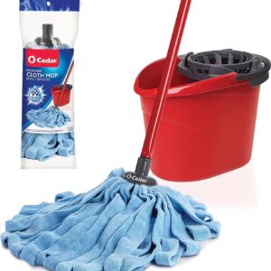 O-Cedar Quickwring Bucket & MF Cloth Mop + 1 Lavender PAC (Variety Pack)