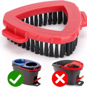 Scrub Brush for O Cedar RinseClean 2 Tank System, Scrubber Mop Head Replacements, Hard Bristle Cleaning Brush for Shower Floor, Tub, Kitchen(Not Fit EasyWring 1-Tank)