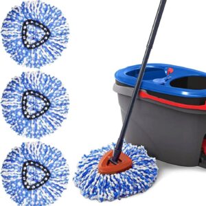 Spin Mop Replacement Heads Compatible with Ocedar RinseClean 2 Tank Mop System,Microfiber Mop Refill Heads for O Cedar Cleaning All Hard-surfaced Floor