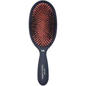 Spornette Boar Bristle Hair Brush for Women & Men – Large Luxury Cushion Oval Vented Hair Brush for Styling & Smoothing – Nylon & Boar Bristles Help to Reduce Breakage – For All Hair Types