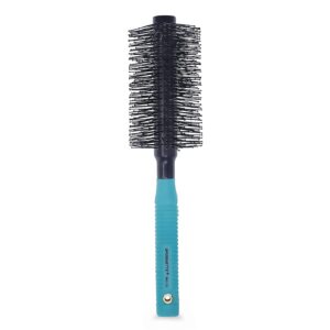 Spornette Double Stranded XL Round Brush, Nylon Bristles – Round Brush for Straightening, Anti-Frizz, Detangling, Volumizing – Styling for Wavy & Curly, Medium & Long Hair Lengths (2.25 Inches)