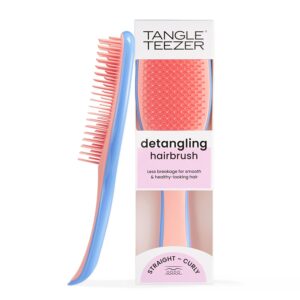 Ultimate Detangler Hairbrush – Tangle Teezer for Wet & Dry Hair, Reduces Breakage & Knots, All Hair Types, Apricot Blaze