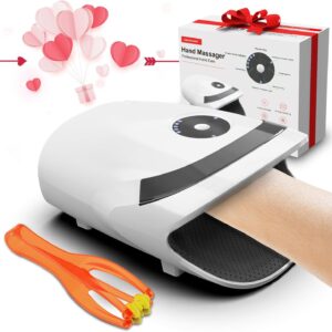 Valentines Day Gifts for Her Him – Hand Massager with Compression & Heating,Birthday Gifts for Women Men Mom Dad,Gifts for Women Men Mom Dad Her Him Boyfrend Girlfriend(White)