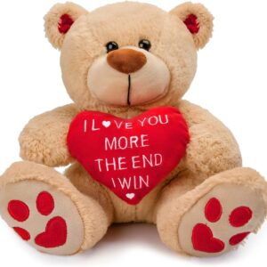 Valentines Day Gifts for Her Him Kids Girlfriend Boyfriend Wife Mom Fiancée, Valentines Gifts for Women, Valentine’s Day Teddy Bear – 10 Inches, Funny Cute Stuffed Animal Plush Present for Birthday