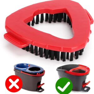 Scrub Brush for O Cedar EasyWring 1 Tank System, Scrubber Mop Head Replacements, Hard Bristle Cleaning Brush for Shower Floor, Tub, Kitchen(Not Fit RinseClean 2-Tank)