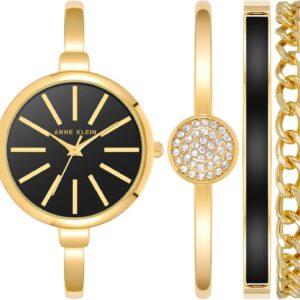 Anne Klein Women’s Bangle Watch and Bracelet Set